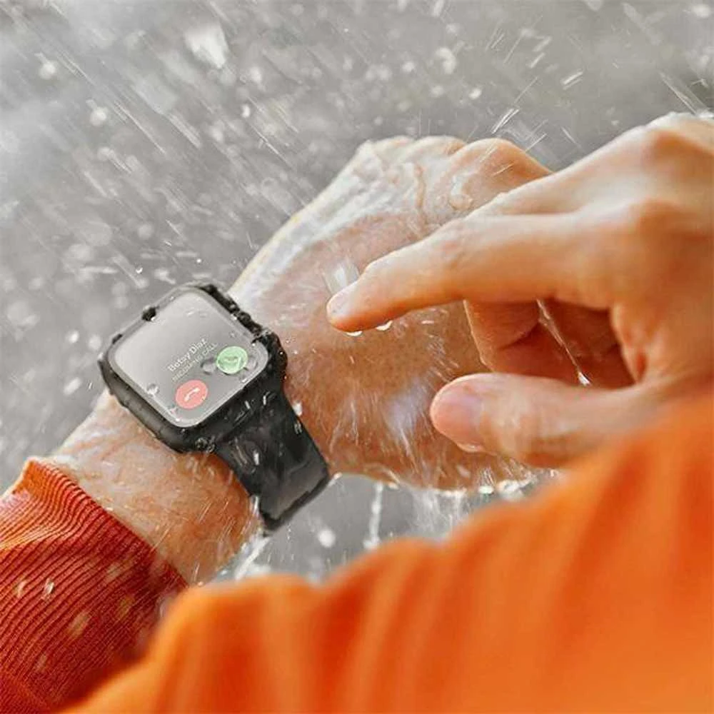 UNIQ Dėklas Nautic Apple Watch Series 7/8/9 45 mm juodos spalvos