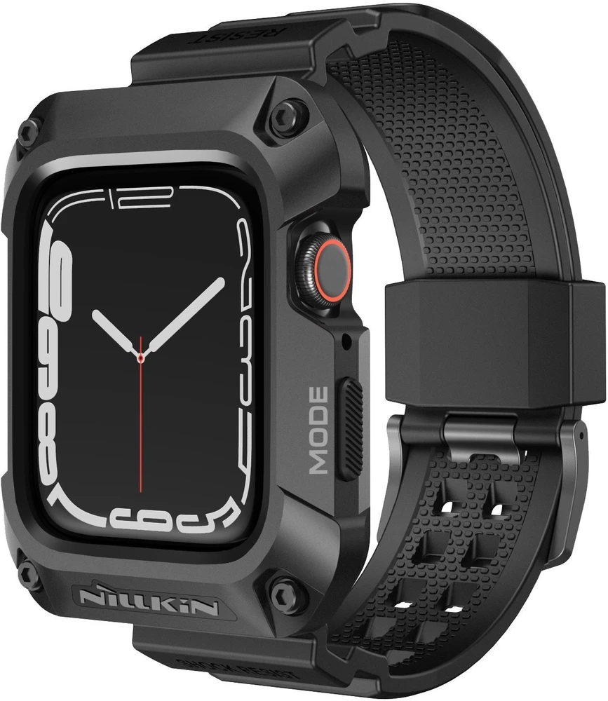Nillkin DynaGuard apyrankė + dėklas Apple Watch Series 44mm 4/5/6 juodas