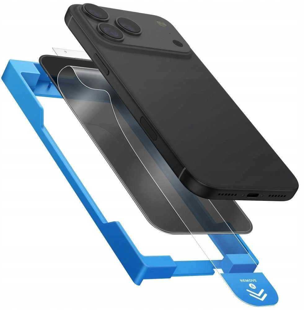 UNIQ Optix Exofit Privacy Apsauginis stiklas skirtas Apple iPhone 17 Pro with applicator