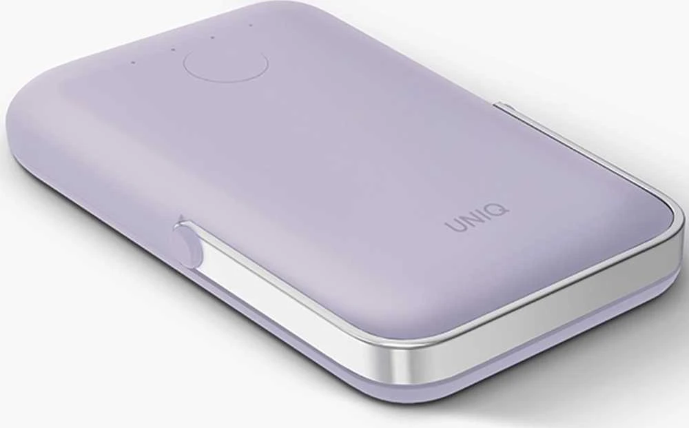 Powerbank Uniq Hoveo magnetinis 5000mAh USB-C 20W PD - violetinė