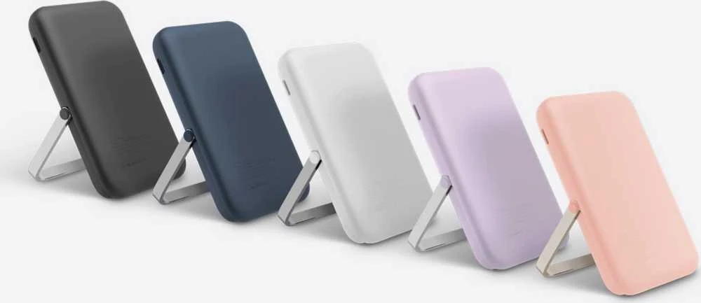 Powerbank Uniq Hoveo magnetinis 5000mAh USB-C 20W PD - violetinė