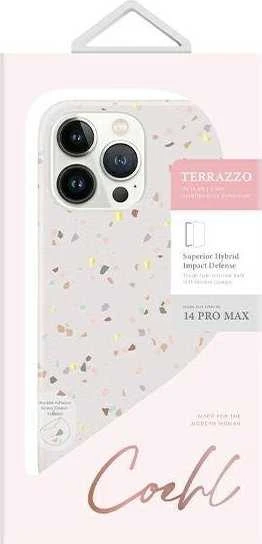 UNIQ Coehl Terrazzo Dėklas Apple iPhone 14 Pro 6,1″ sandstone
