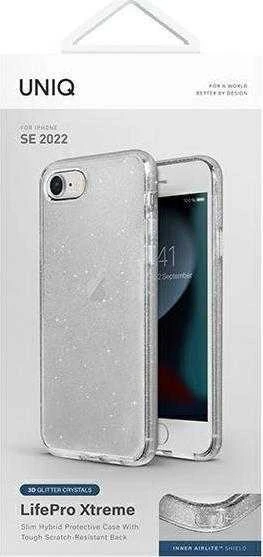 UNIQ LifePro Xtreme Dėklas Apple iPhone SE 2022/ SE 2020 /7/8 tinsel clear