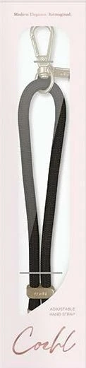 UNIQ Coehl Laurel Handstrap universal cord for phone on hand juodos spalvos