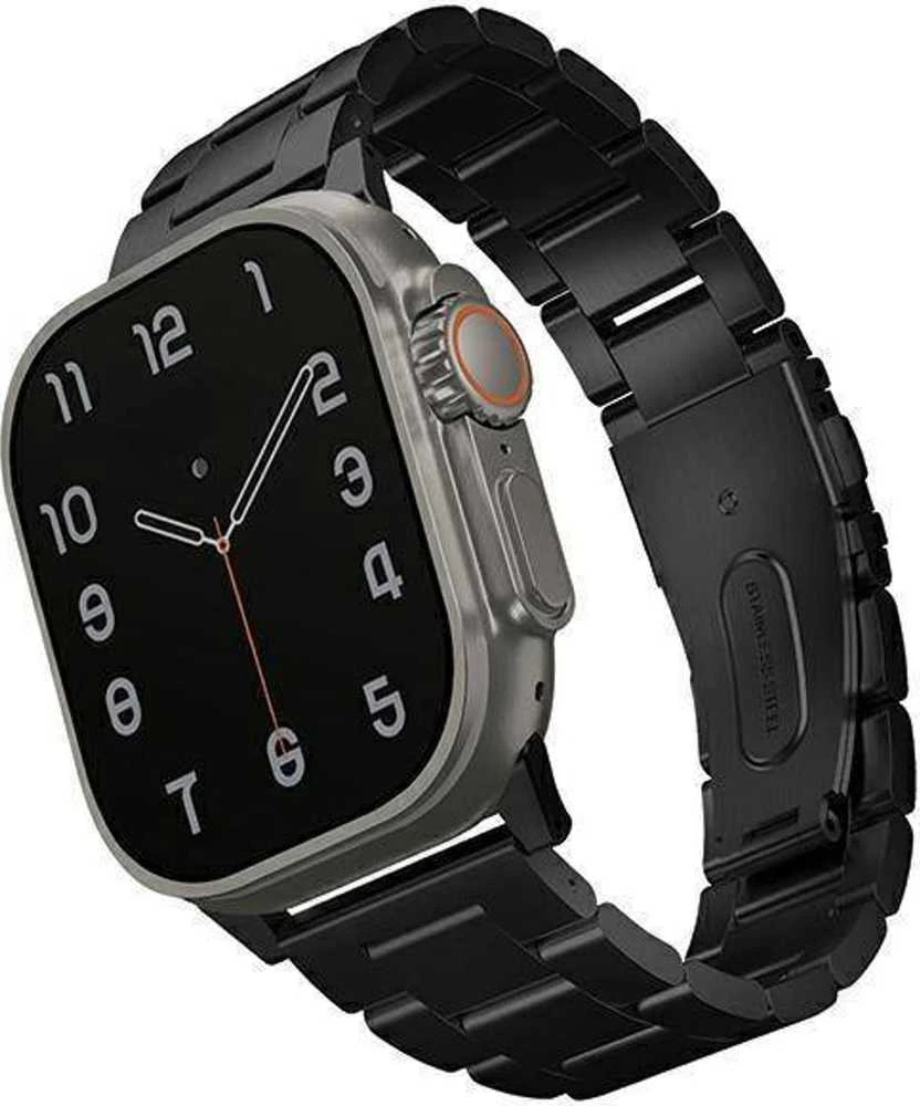 UNIQ Osta apyrankė Apple Watch 42/44/45/49mm Series 1-8/SE/SE2/SE3/Ultra1/2/3 Stainless Steel juodos spalvos