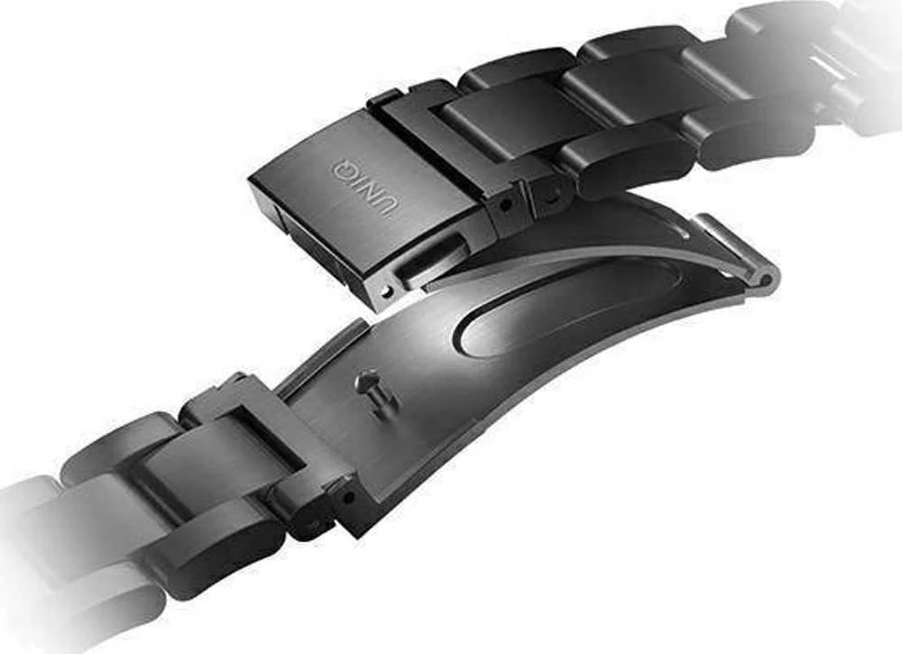 UNIQ Osta apyrankė Apple Watch 42/44/45/49mm Series 1-8/SE/SE2/SE3/Ultra1/2/3 Stainless Steel juodos spalvos