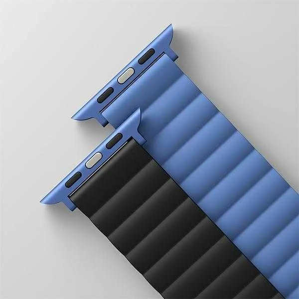 UNIQ Revix apyrankė AppleWatch Series1-8/SE/SE2/SE3/Ultra1/2/3 42/44/45/49mm Reversible Magnetic juodos spalvos