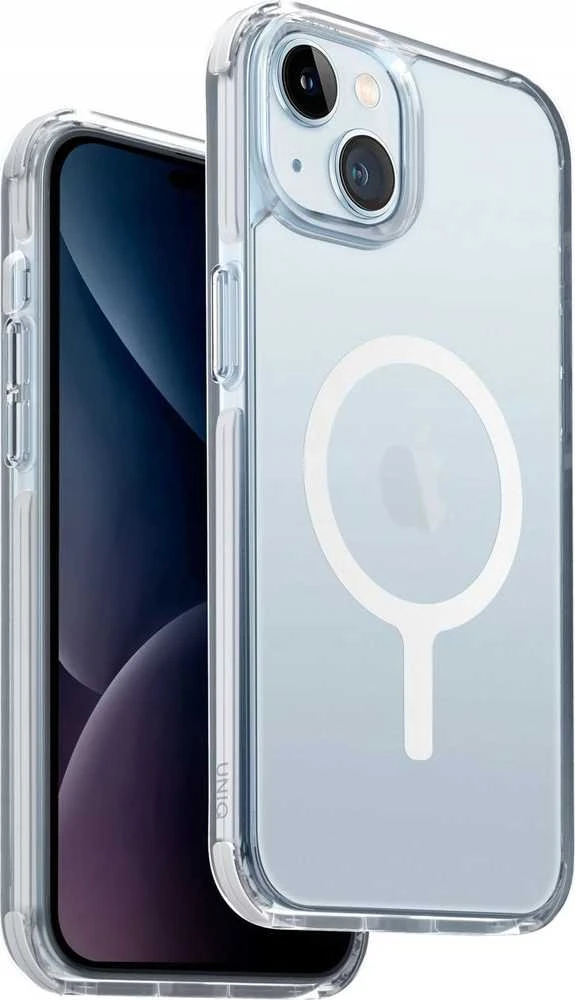UNIQ Combat iPhone 15 Plus 14 Plus 6.7″ Magclick Charging dėklas baltos spalvos blanc baltos spalvos