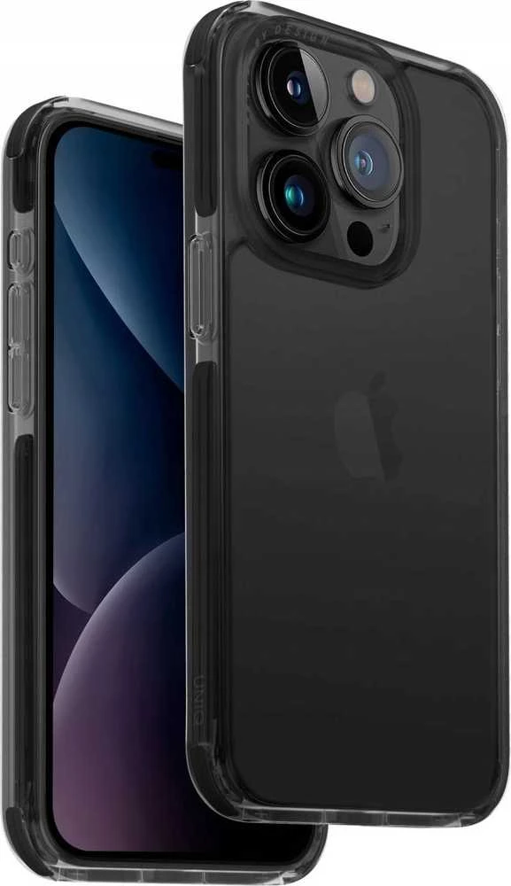 UNIQ dėklas Combat Apple iPhone 15 Pro 6.1″ carbon juodos spalvos