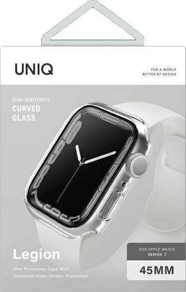 UNIQ Legion Dėklas Apple Watch Series 7/8/SE 2 45mm skaidrus