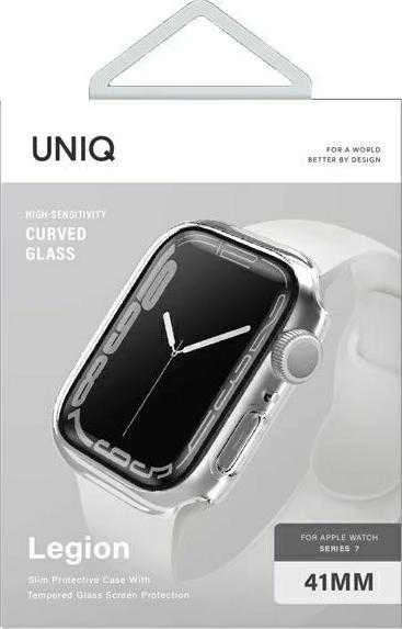 UNIQ Legion Dėklas Apple Watch Series 7/8/SE 2 41mm skaidrus