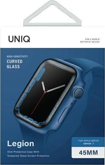 UNIQ dėklas Legion Apple Watch Series 7/8/ 9 45mm mėlynos spalvos