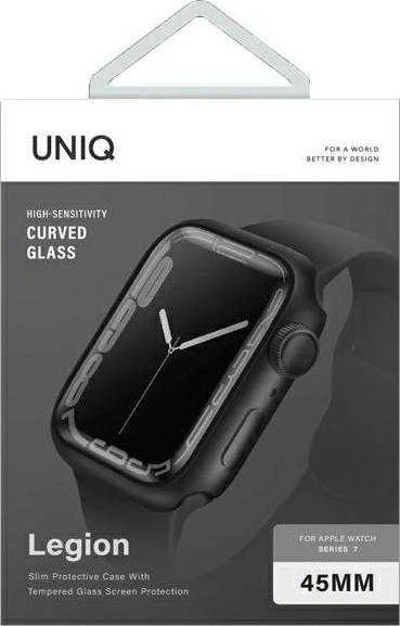 UNIQ Legion Dėklas Apple Watch Series 7/8/SE 2 45mm juodos spalvos