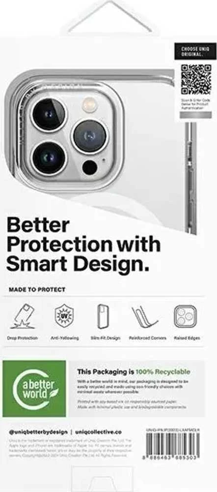 UNIQ dėklas LifePro Xtreme Apple iPhone 15 Pro 6.1 Magclick Charging, matinis, skaidrus
