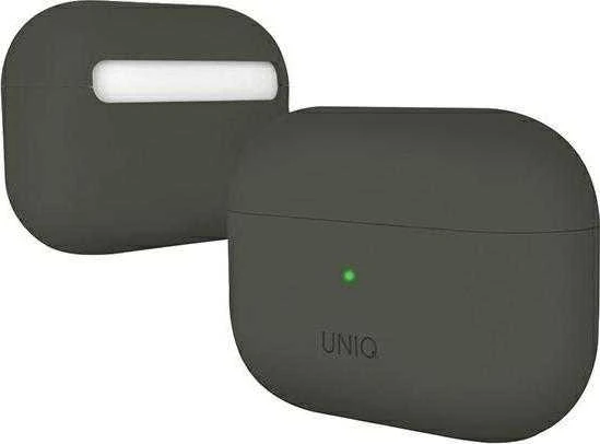 UNIQ Lino AirPods Pro dėklas, pilkas, du rakursai