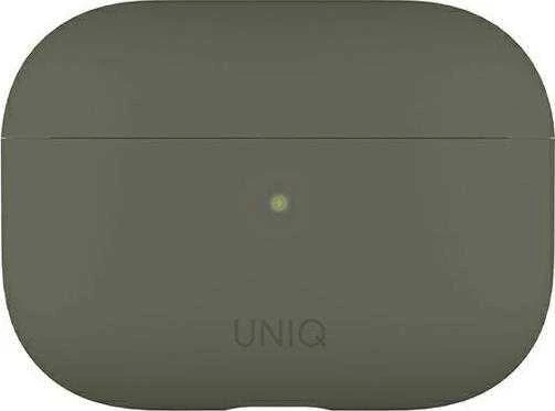 UNIQ Lino Dėklas AirPods Pro silikoninis pilkos spalvos moss