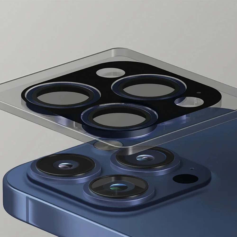 UNIQ Optix Aliuminio Camera Lens Protector Apple iPhone 16 Pro 6.3" / 16 Pro Max 6.9" iridescent su aplkatoiumi