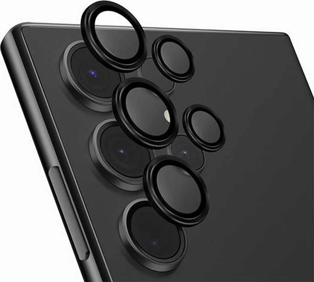 UNIQ Optix Aluminum Camera Lens Protector Samsung Galaxy S24 Ultra S928 midnight juodas camera lens glass
