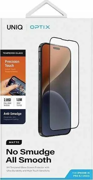 UNIQ Optix Matte Apple iPhone 15 Pro 6.1″ Matte Apsauginis stiklas su aplikatoriumi