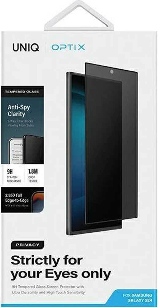 UNIQ Optix Privacy Samsung Galaxy S24 S921 privatizing Apsauginis stiklas su aplikatoriumi