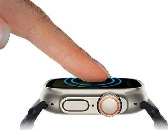 UNIQ Optix Vivid Apple Watch Ultra 49 mm skaidrus grūdintas stiklas su aplikatoriumi UNIQ-49MM-VIVIDCLEAR