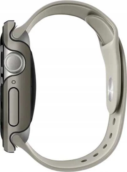 UNIQ Valencia dėklas Apple Watch Series 46mm titano sidabrinis