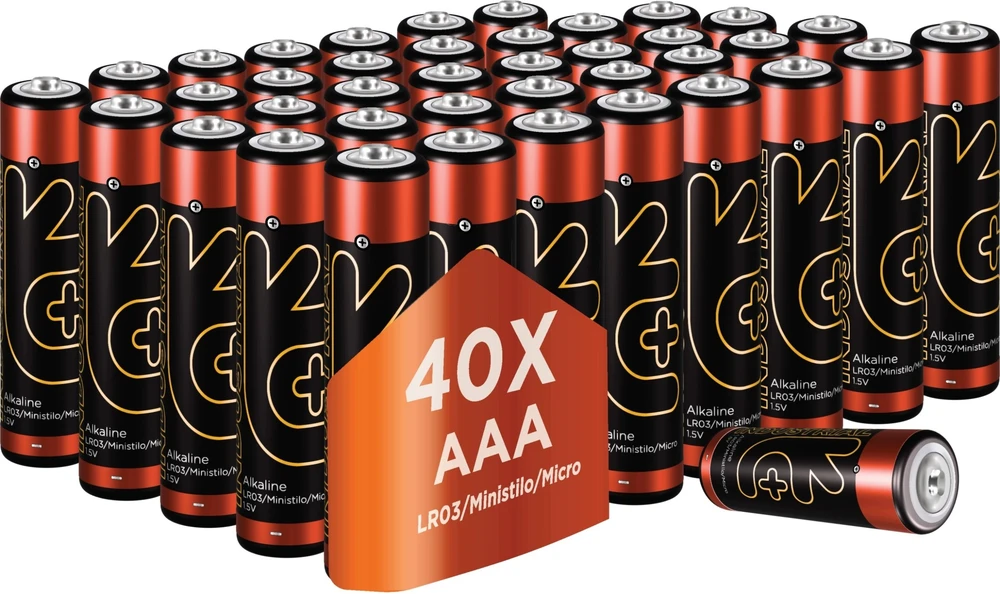 Uniross Baterija Industrial šarminė LR03 dėžutė 40 vnt. (UALKAAAID40)