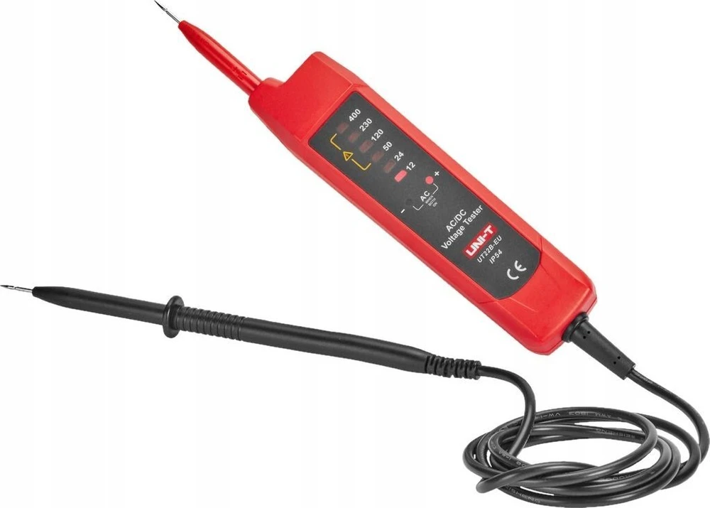 Įtampos testeris, auto AC/DC, CAT III 400V, 6V-400V, IP54, UNI-T