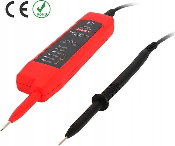Įtampos testeris, auto AC/DC, CAT III 400V, 6V-400V, IP54, UNI-T