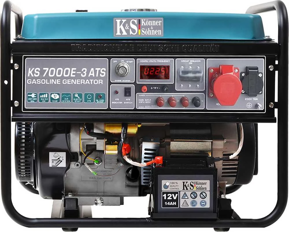 Benzininis generatorius Könner & Söhnen KS 7000E-3 ATS