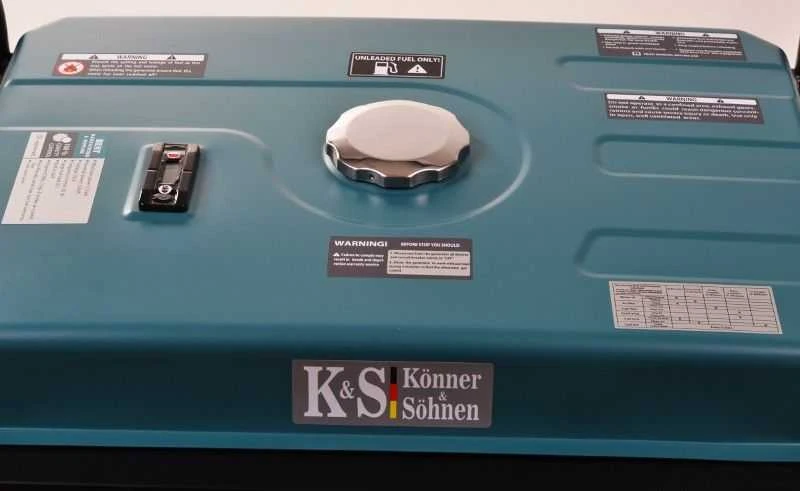 KÖNNER & SÖHNEN trifazis benzininis generatorius KS 7000E-1/3, 5,0 kW, 230/400 V, el. starteris