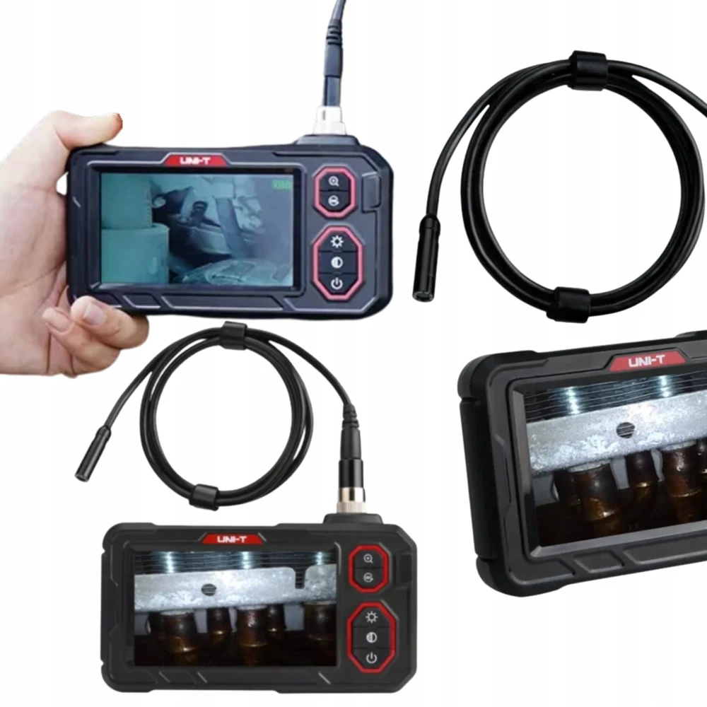 Profesionalus boroskopas, 4.3"IPS LCD 1280*720, 1m, CMOS, 70°, IP67, UNI-T