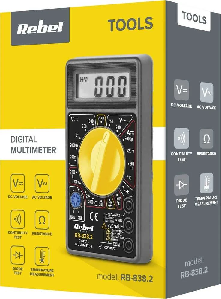 Uni-t Universalus matuoklis REBEL RB838 v.2