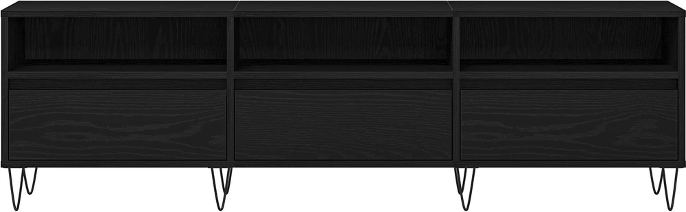 TV staliukas Televizoriaus spintelė 150 x 30 x 44,5 cm Juodas ąžuolas
