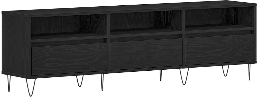 TV staliukas Televizoriaus spintelė 150 x 30 x 44,5 cm Juodas ąžuolas