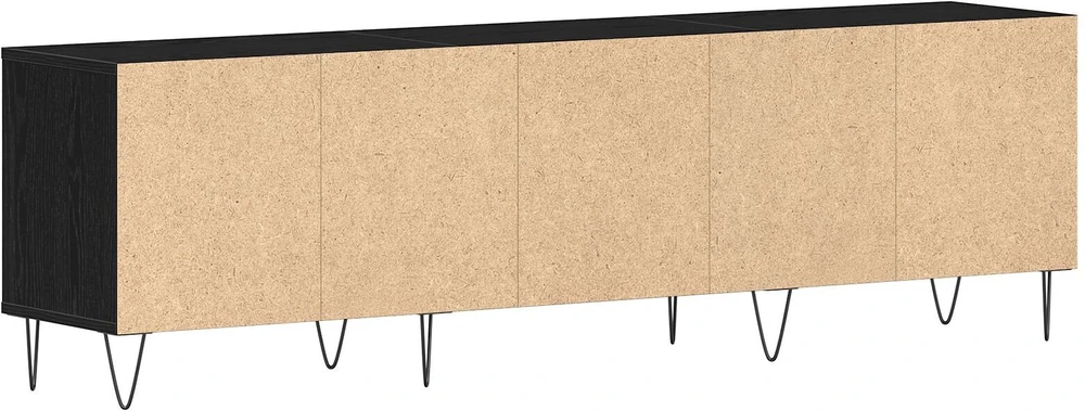 TV staliukas Televizoriaus spintelė 150 x 30 x 44,5 cm Juodas ąžuolas