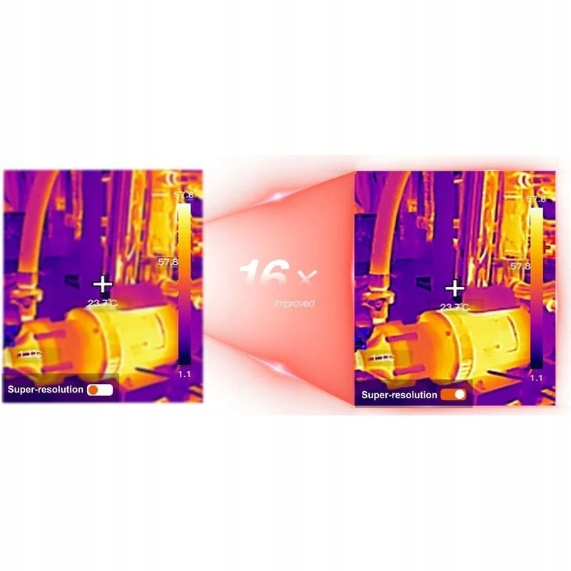 Thermal Imager 160x120, -20-550C, 40?×30?, 25Hz, 2.4' TFT LCD, Digital camera:2MP, UNI-T