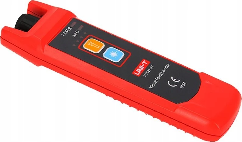 Optinio kabelio testeris, lazeris 650+/-20nm, 10mW; 8-10km, 3.7V 1050mAh, IP54, UNI-T