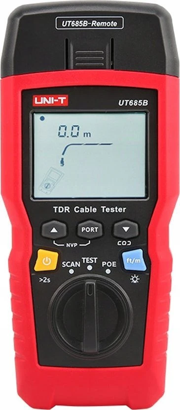 Uni-t Universalus tinklo kabelių testeris, RJ45, RJ11, coax , 500m, POE 802.3AF, 802.3 AT, 802.3BT, Ethernet portų testavimas; UNIT