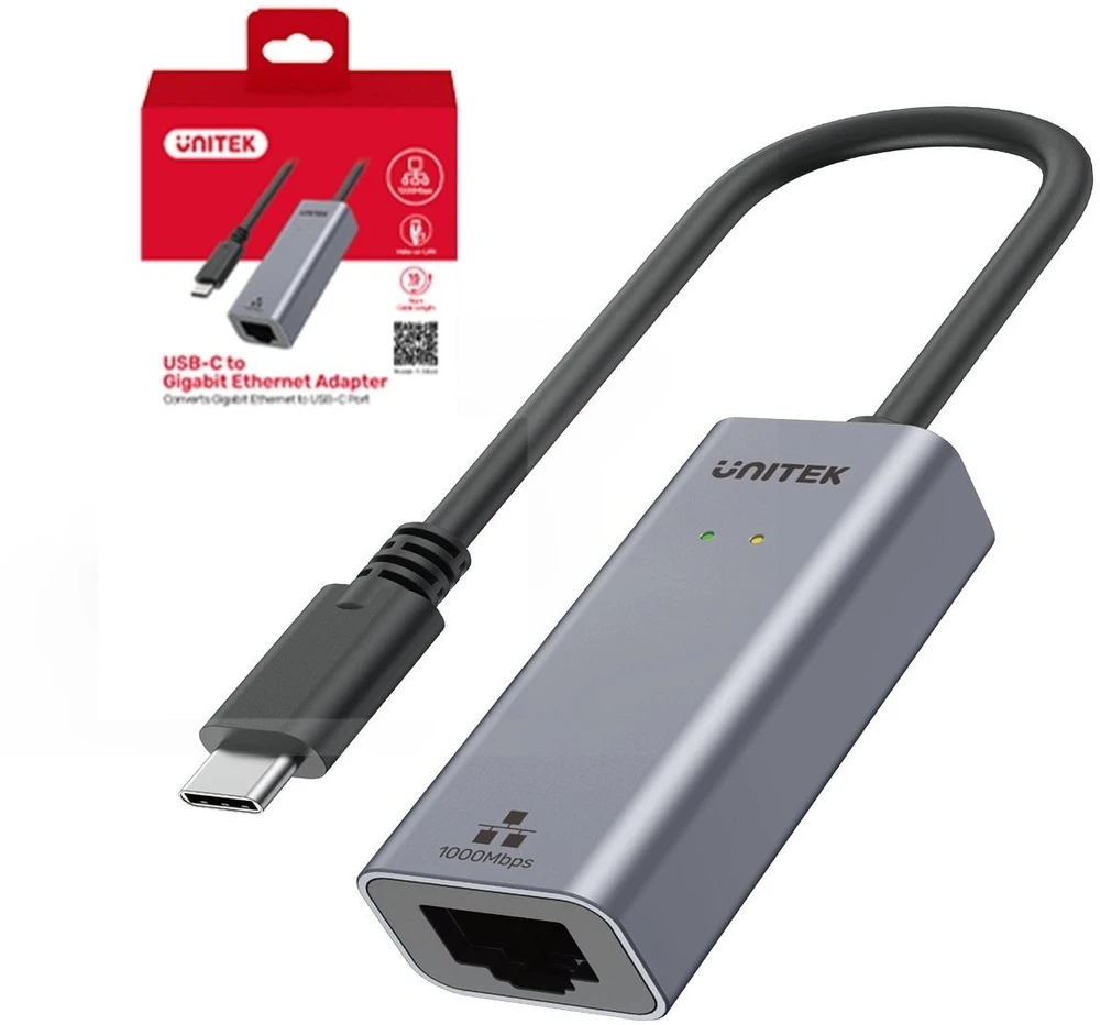 „Unitek“ adapteris USB-C į gigabito eternetą 1 Gbps