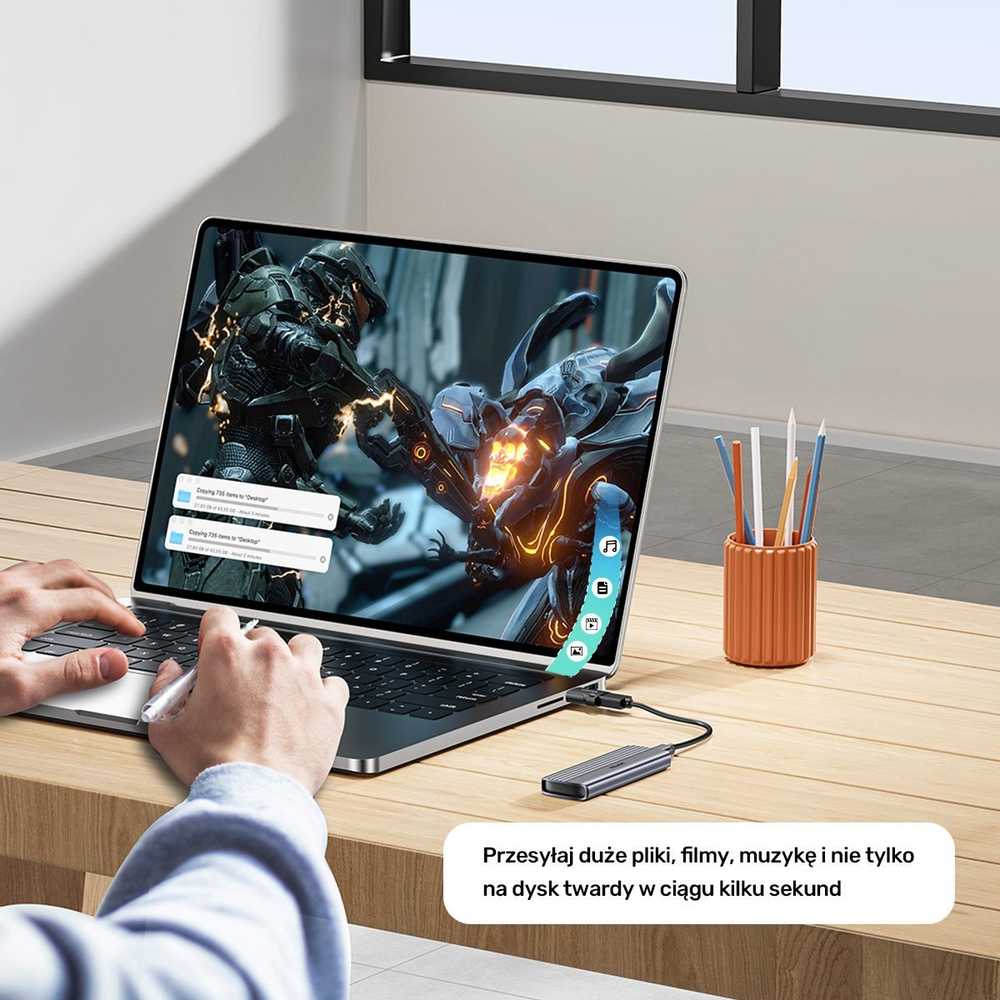 Unitek USB-C adapteris iki USB-A 10Gbps