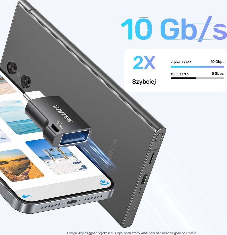 Unitek USB-C adapteris iki USB-A 10Gbps