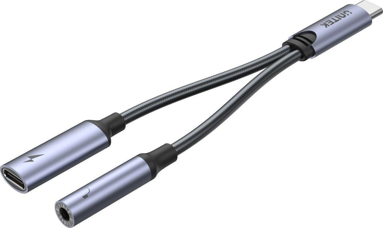 Unitek USB-C adapteris su įkrovimo ir garso jungtimis