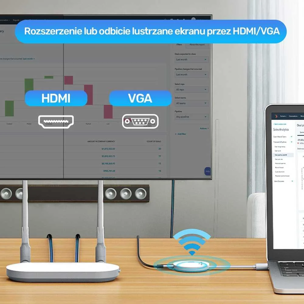 Unitek belaidis 4K HDMI vaizdo siųstuvas