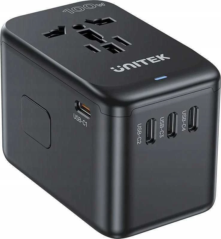 Unitek EU/US/UK/AUS PD 100W kelioninis įkroviklis