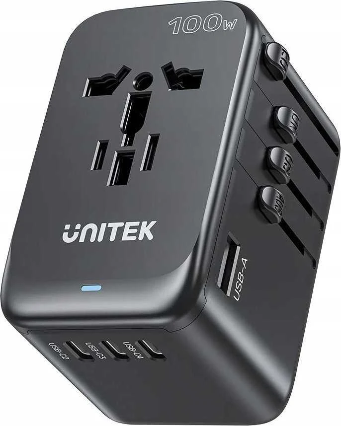 Unitek EU/US/UK/AUS PD 100W kelioninis įkroviklis