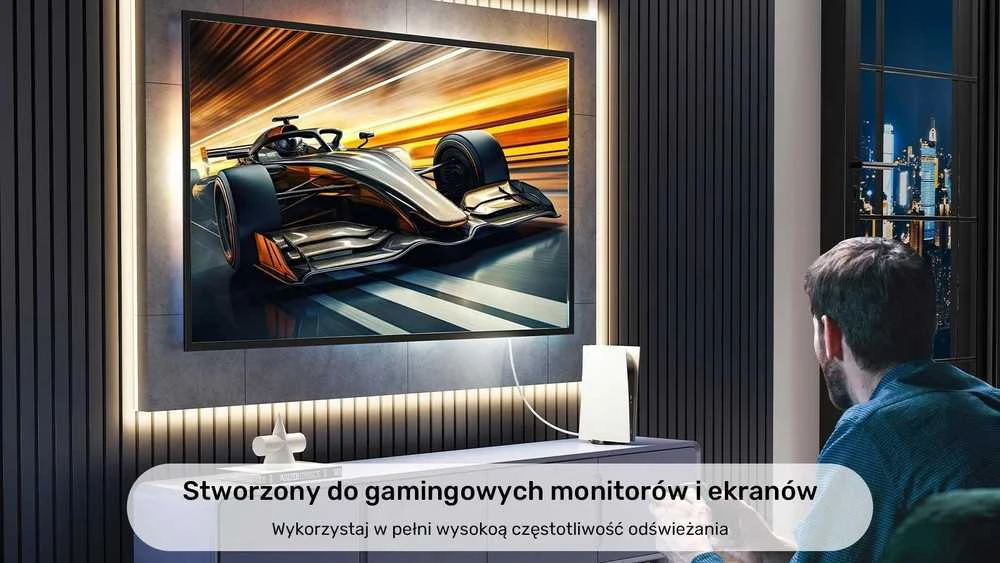 Unitek HDMI 2.0 4K kabelis baltas 1m
