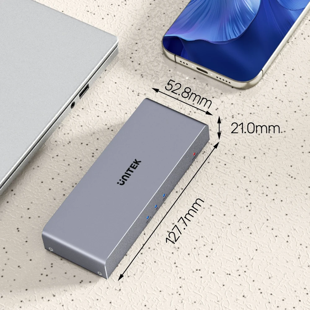 Unitek HDMI skirstytuvas 1 IN-2 OUT 4K