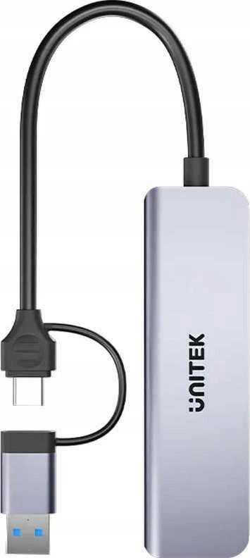 Unitek 5w1 USB-C adapteris su USB-A jungtimi