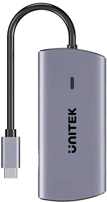 UNITEK HUB USB-C 6IN1 USB-A 5GBPS PD100W HDMI RJ45